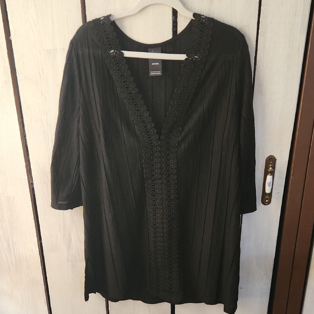 Catalina V-Neck Long Sleeve Cover-up Size Large